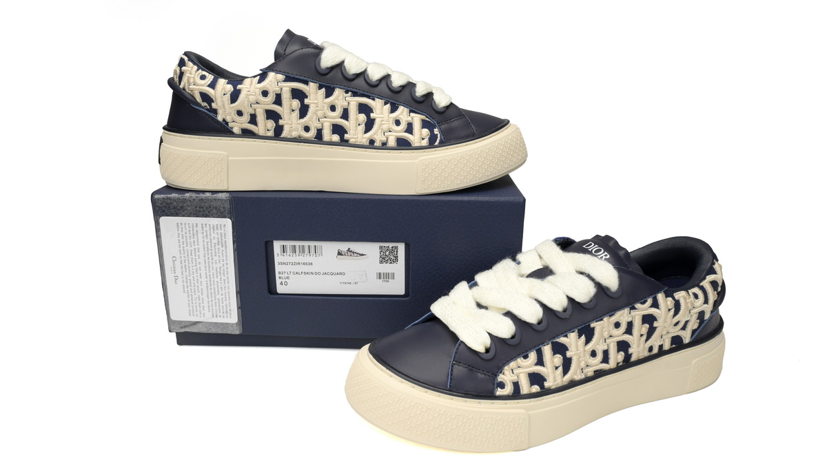 Dior B33 Denim Tears' B33 Sneakers Release Deep Dlue Relief 3SN272 ZIR1 6536