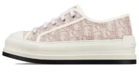 Dior Oblique Pink Embroidered Platform