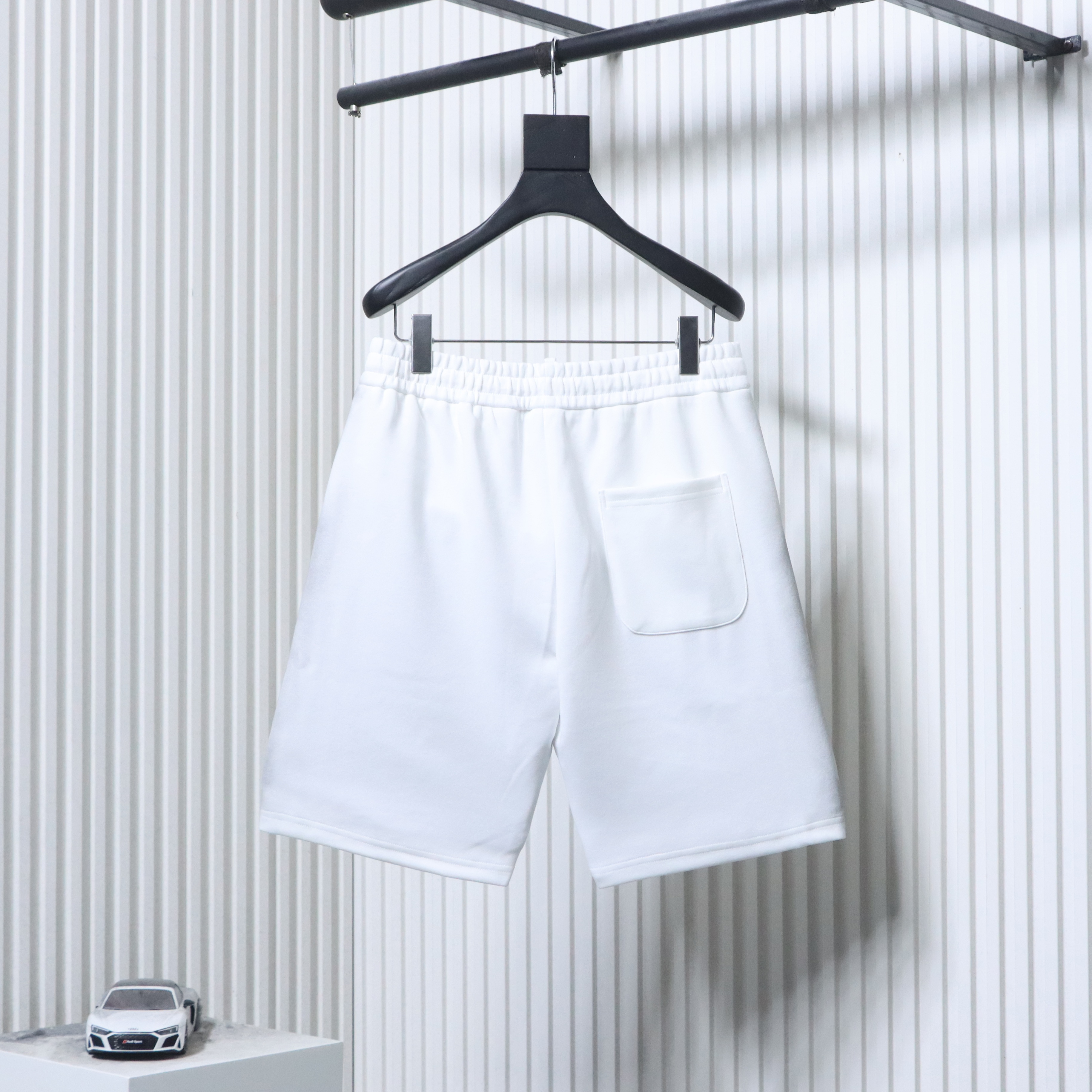 Dolce & Gabbana Rubber Print Logo White Vintage Shorts 
