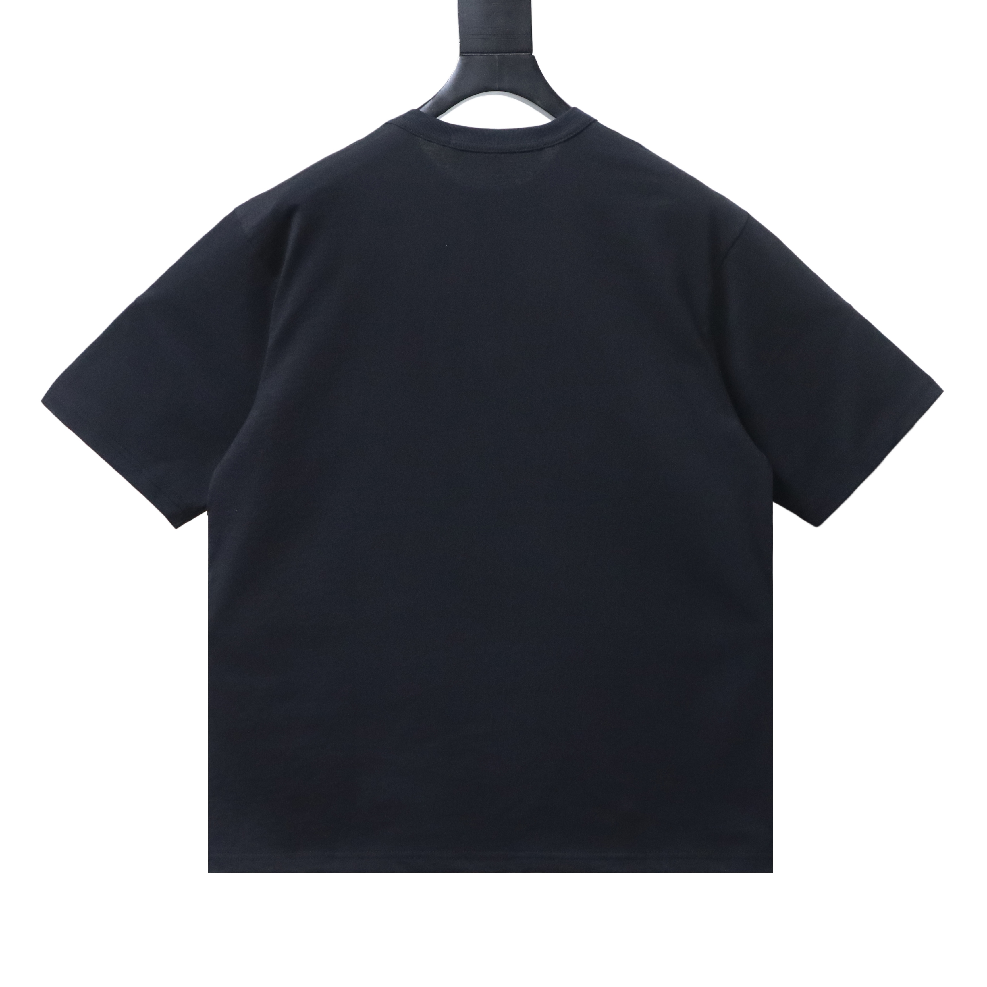 Alexander Wang 26SS Crystal Letter Black Short Sleeve T-Shirt