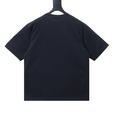 Alexander Wang 26SS Crystal Letter Black Short Sleeve T-Shirt 02