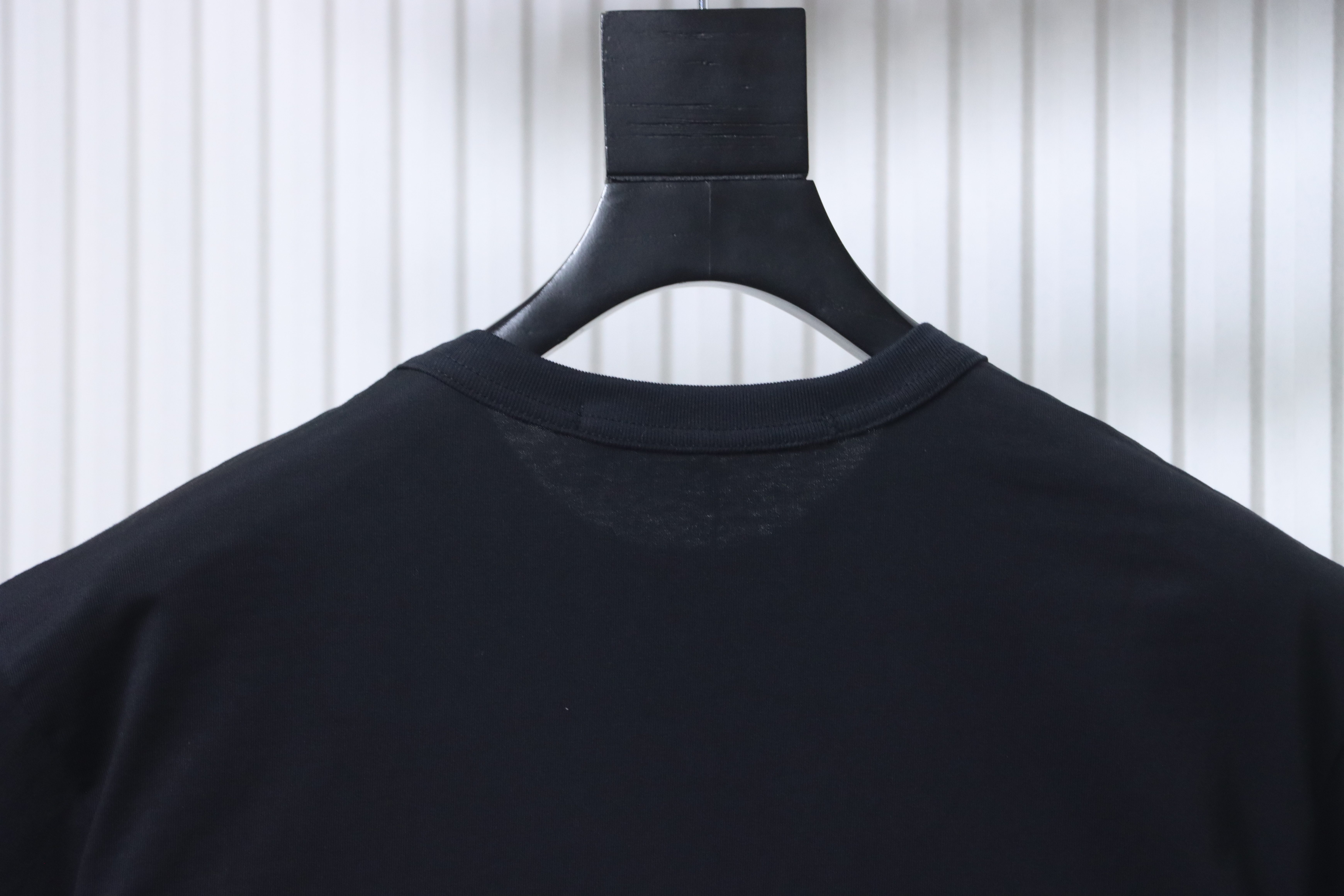 Alexander Wang 26SS Crystal Letter Black Short Sleeve T-Shirt