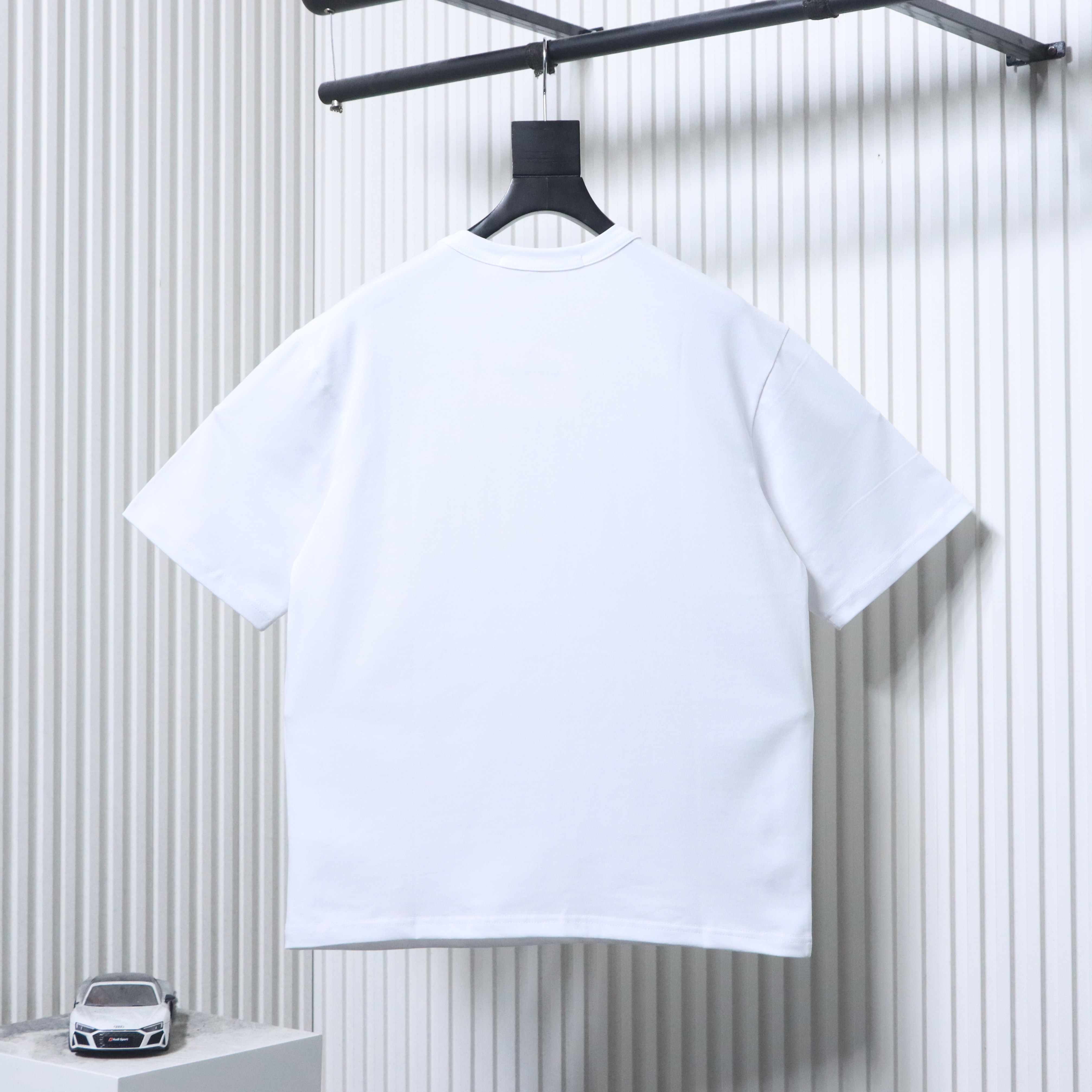 Alexander Wang 26SS Crystal Letter White Short Sleeve T-Shirt
