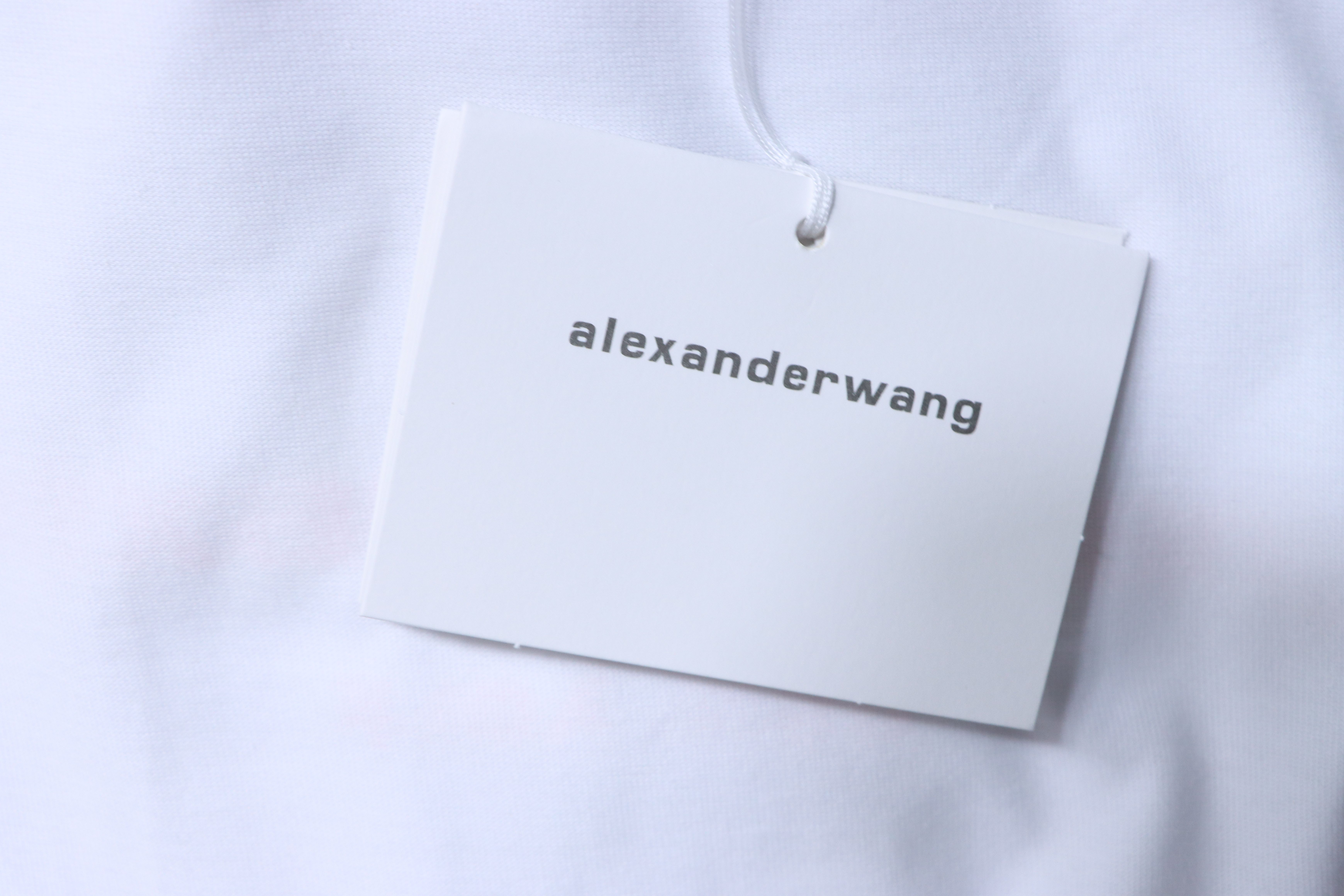 Alexander Wang 26SS Foam White Letter Short Sleeve