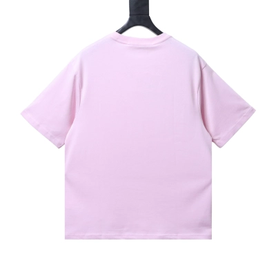 Alexander Wang 26SS Foam Letter Pink Short Sleeve T-Shirt 02