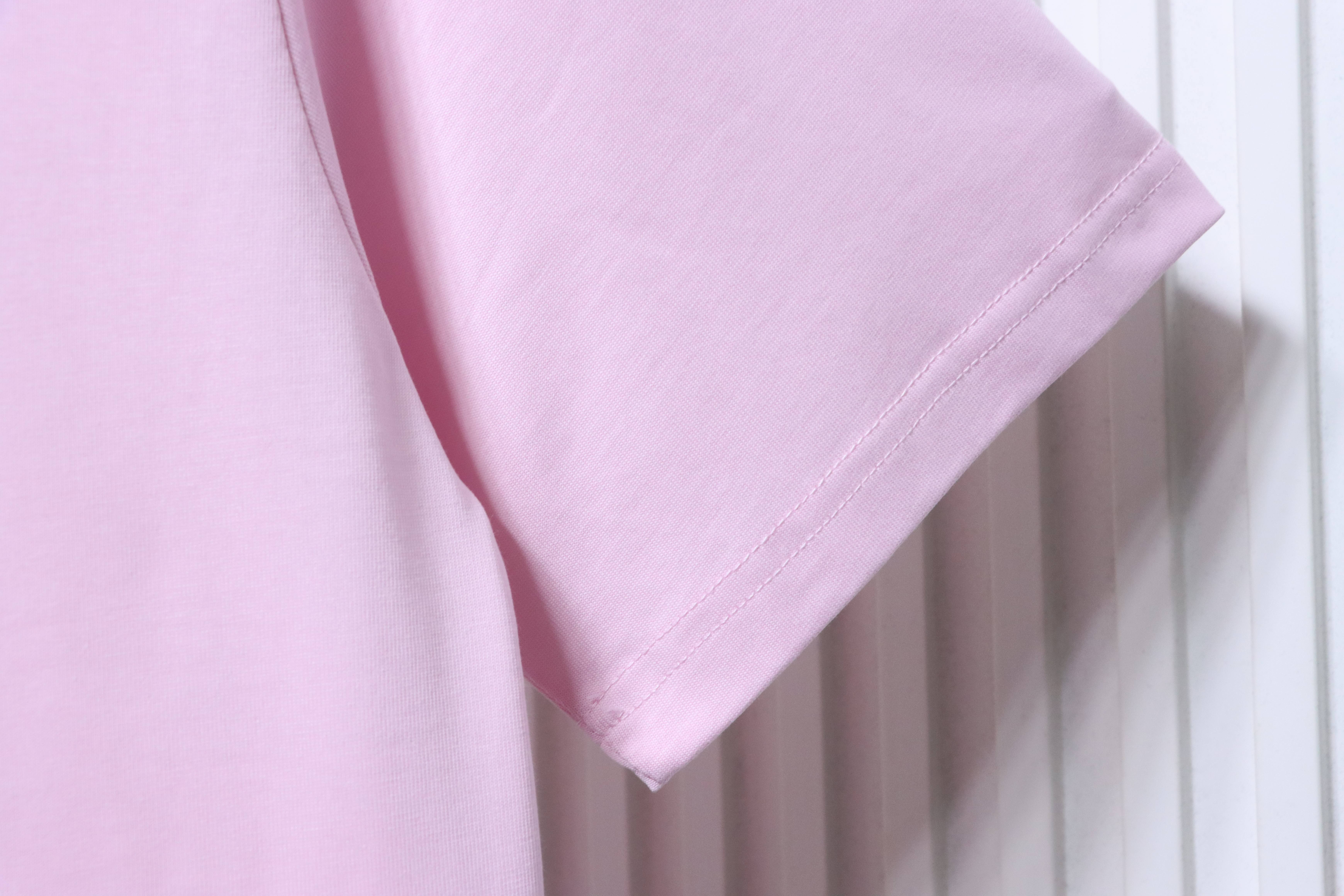 Alexander Wang 26SS Foam Letter Pink Short Sleeve T-Shirt