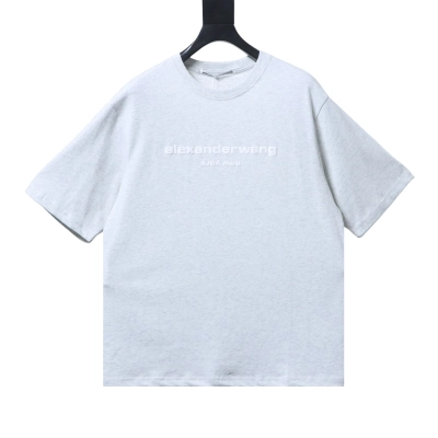 Alexander Wang 26SS Foam Letter White Short Sleeve T-Shirt 01