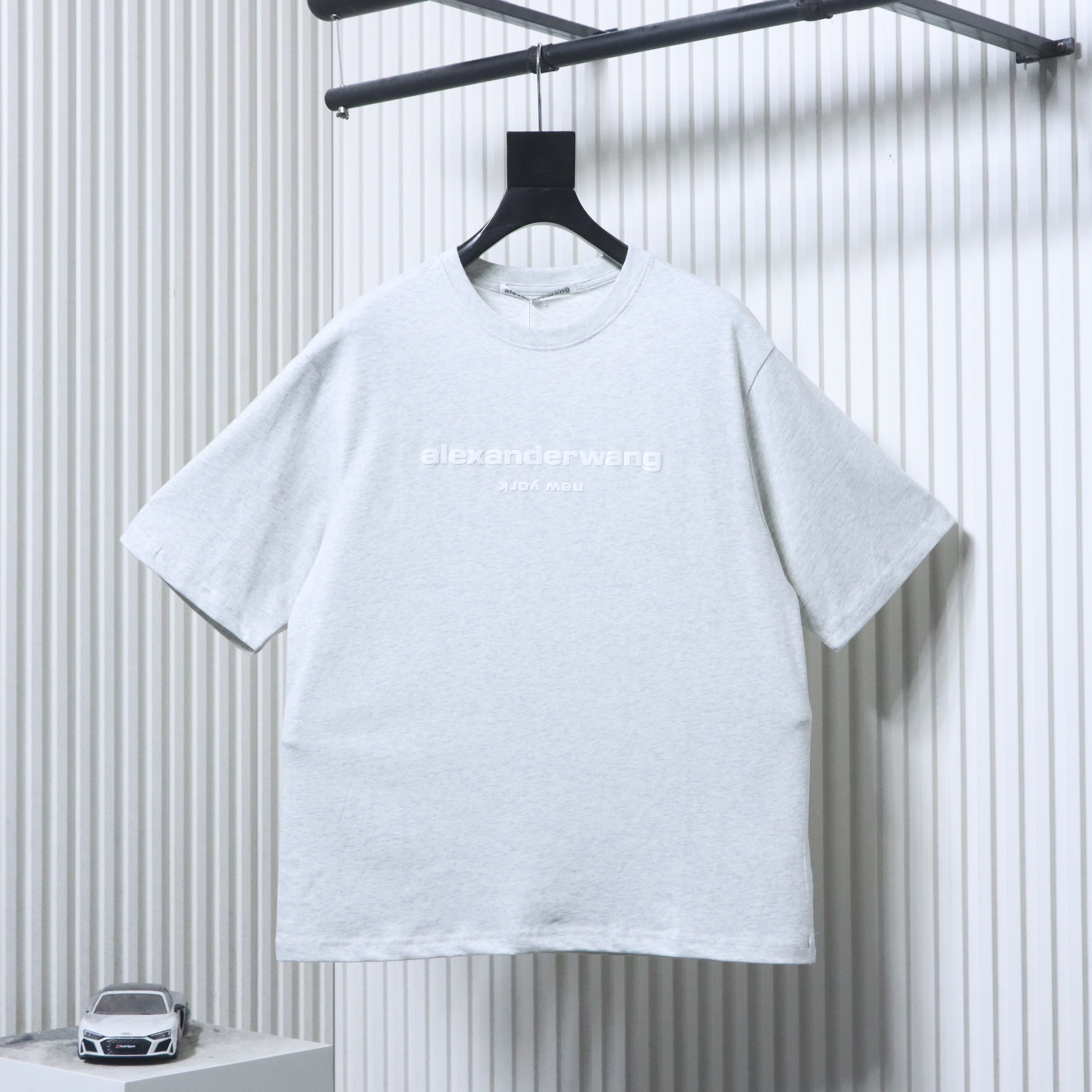Alexander Wang 26SS Foam Letter White Short Sleeve T-Shirt