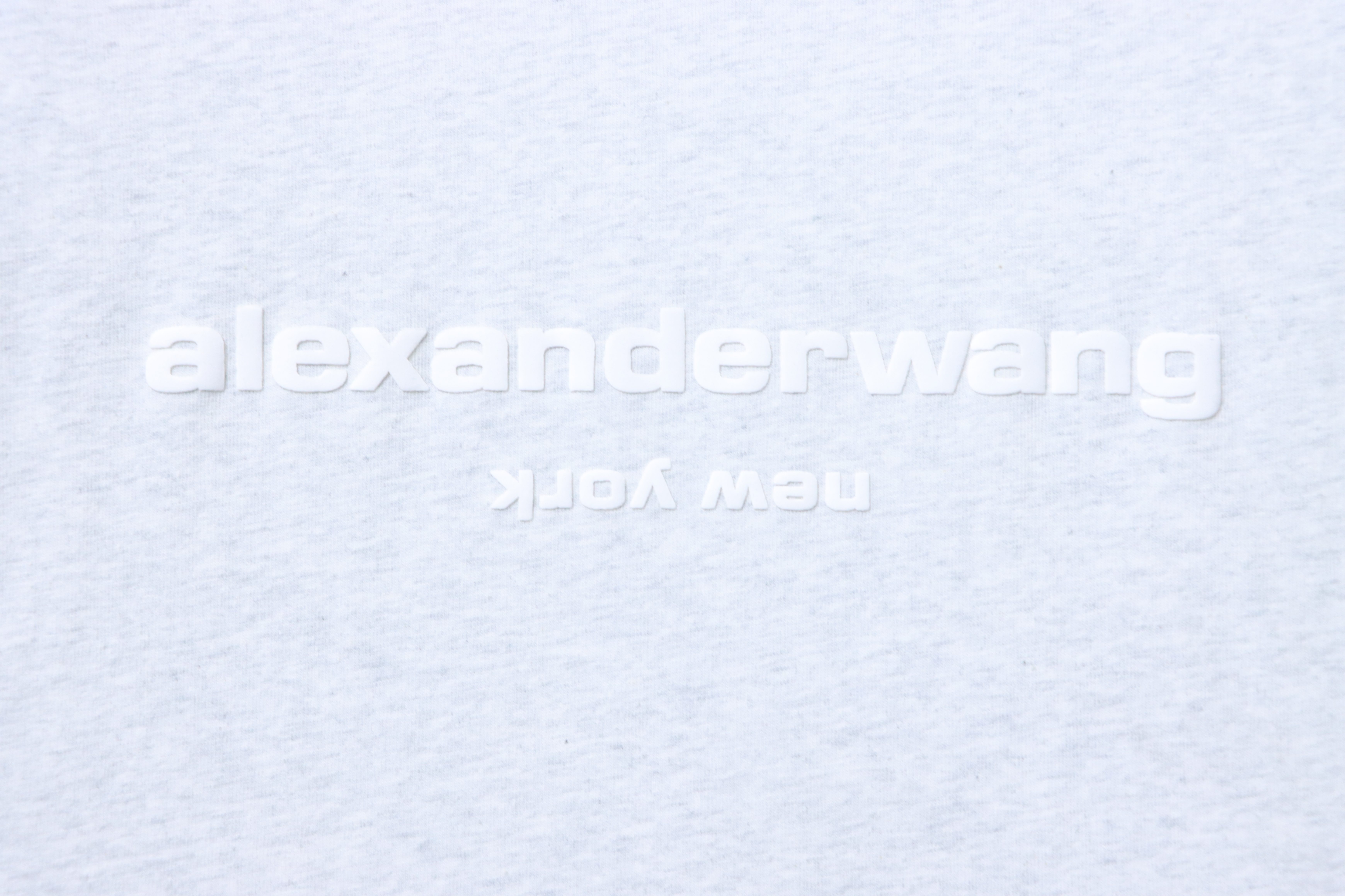 Alexander Wang 26SS Foam Letter White Short Sleeve T-Shirt