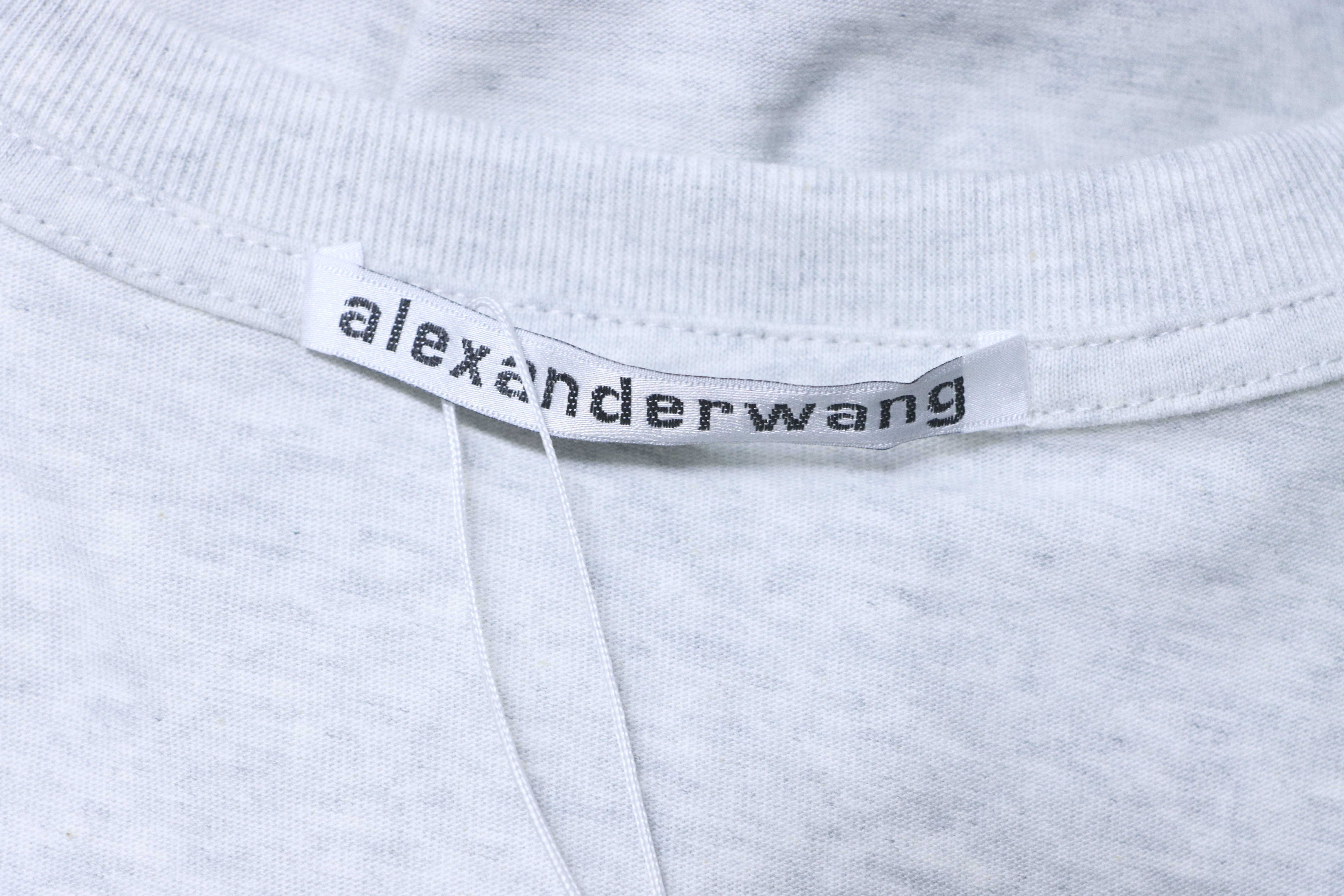 Alexander Wang 26SS Foam Letter White Short Sleeve T-Shirt