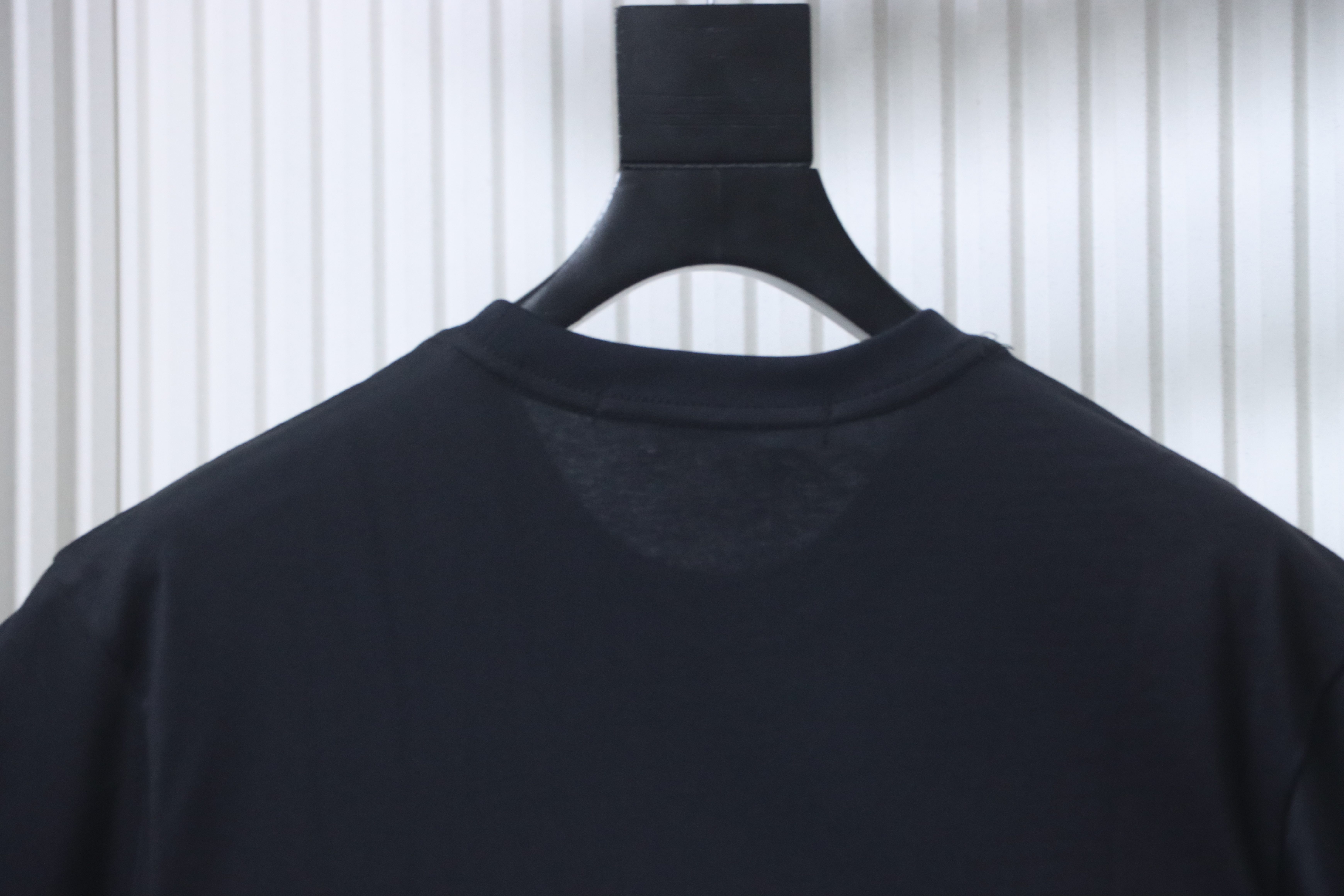 Alexander Wang 26SS Foam Letter Black Short Sleeve T-Shirt