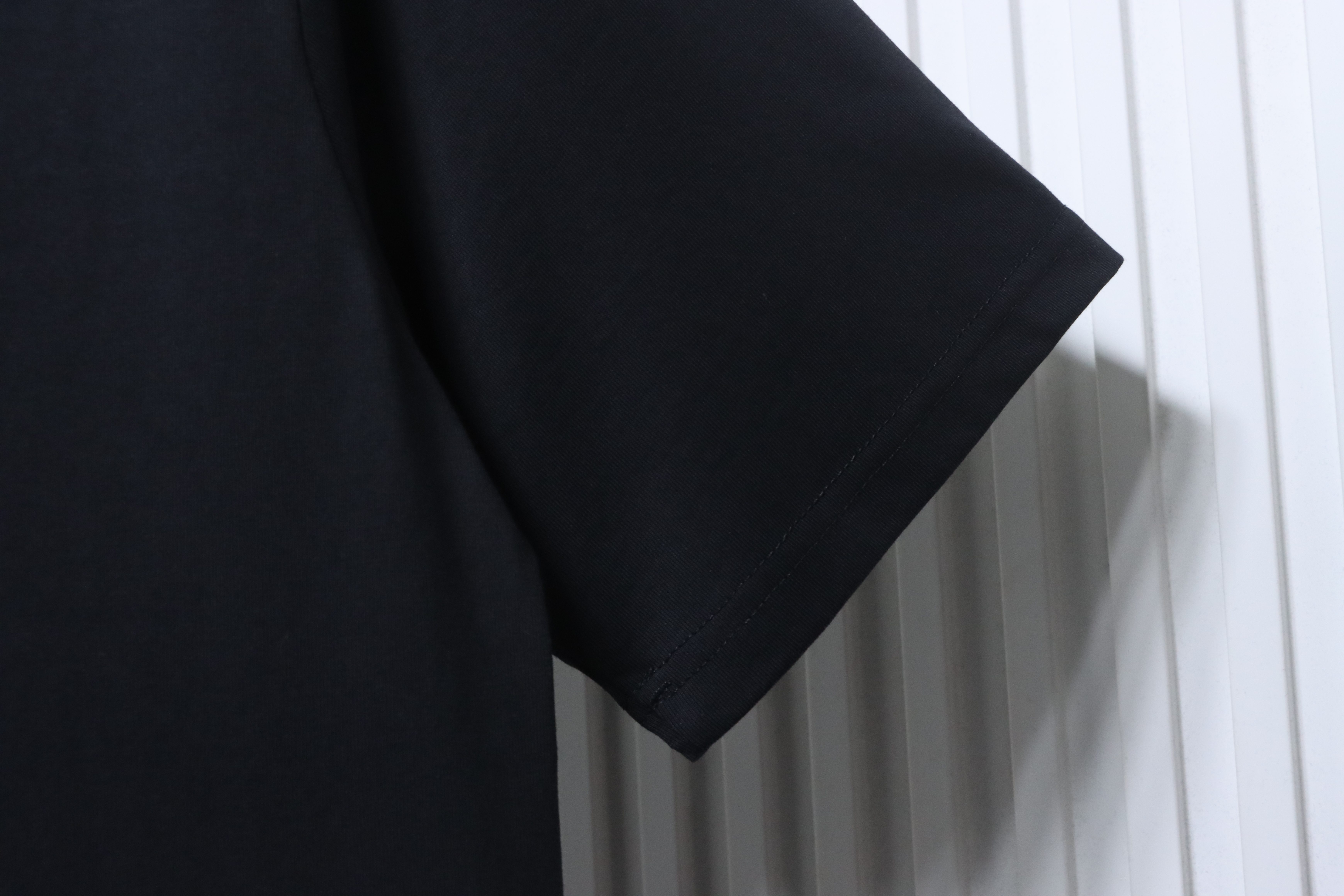 Alexander Wang 26SS Foam Letter Black Short Sleeve T-Shirt