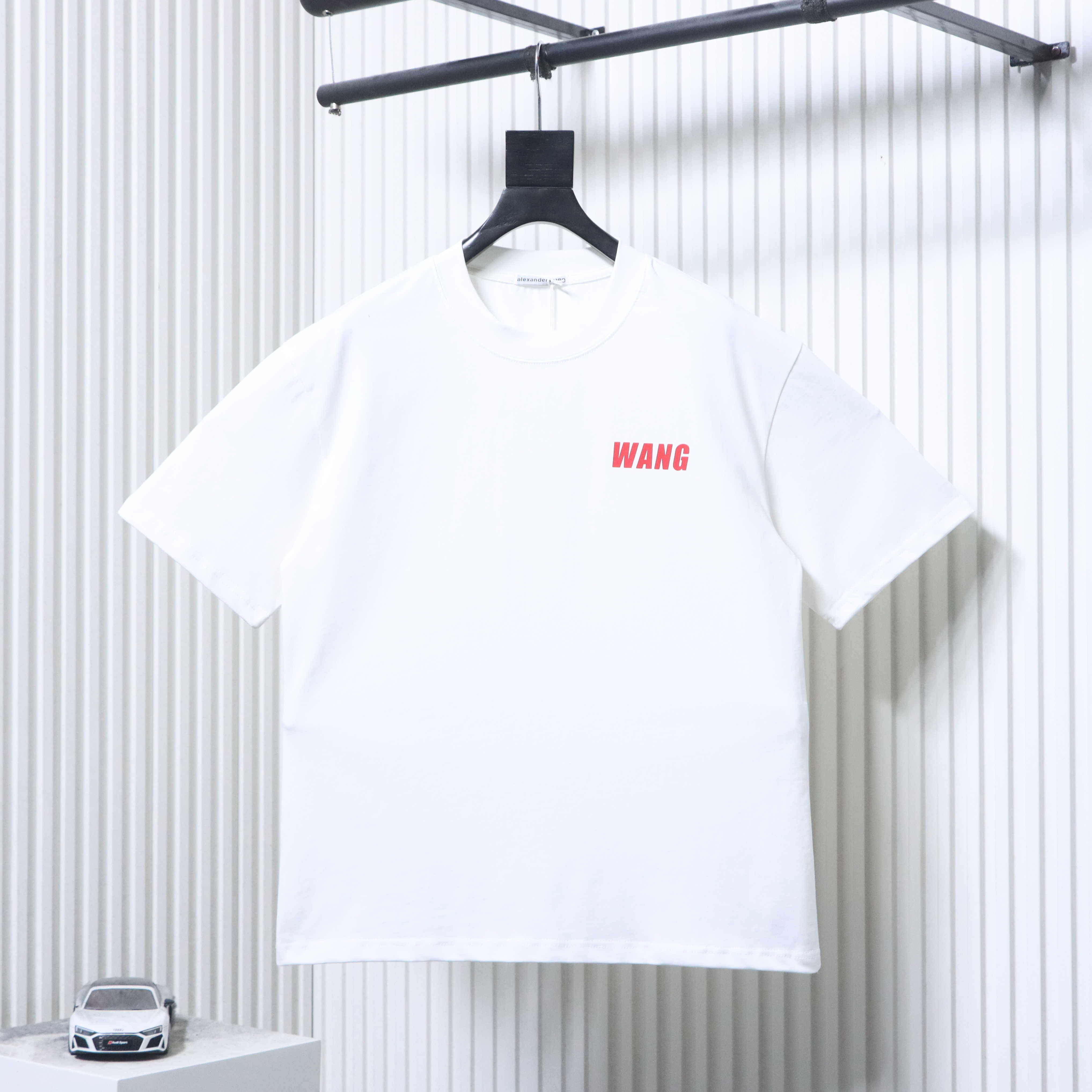 Alexander Wang 26SS Red Letter Short Sleeve T-Shirt