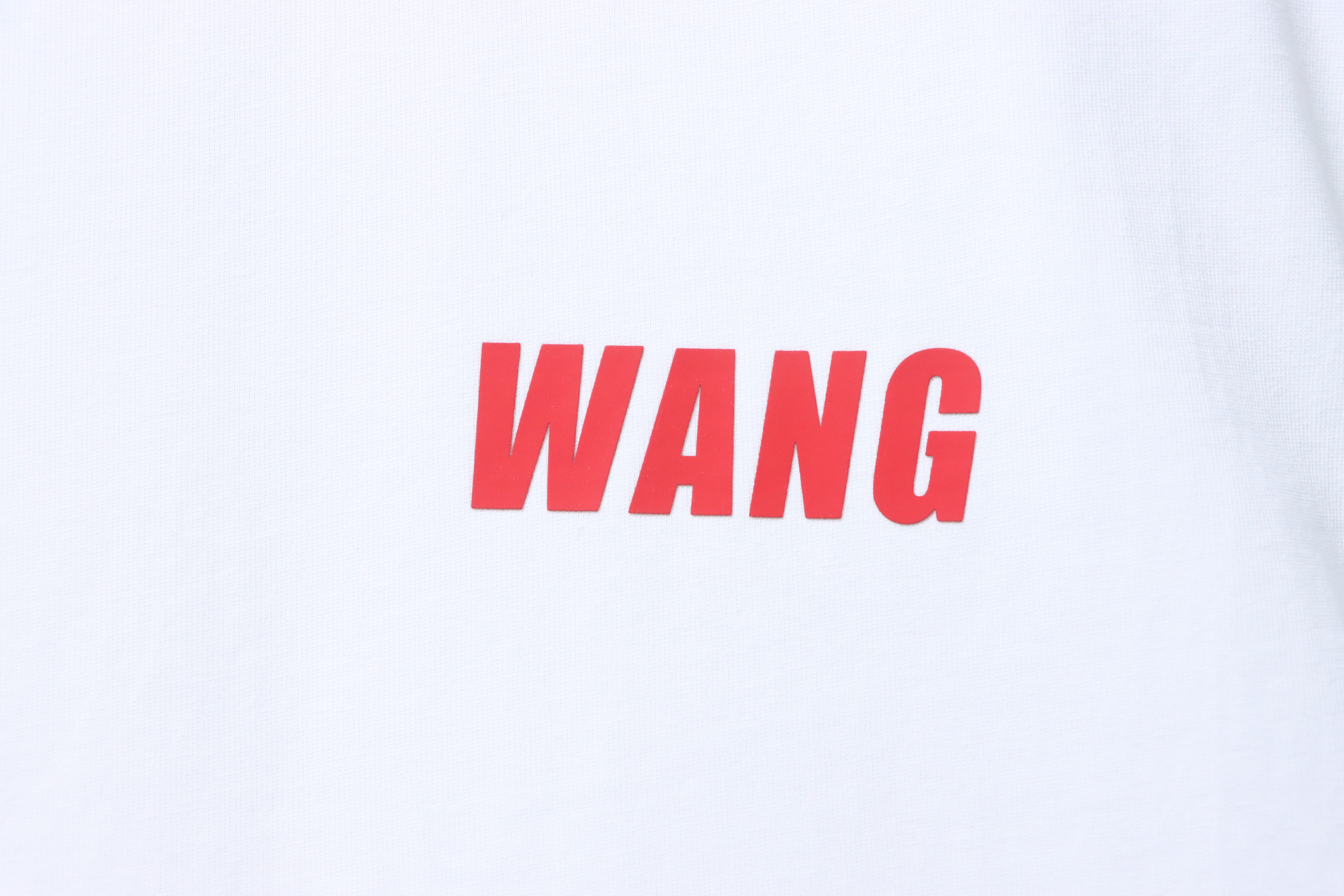Alexander Wang 26SS Red Letter Short Sleeve T-Shirt
