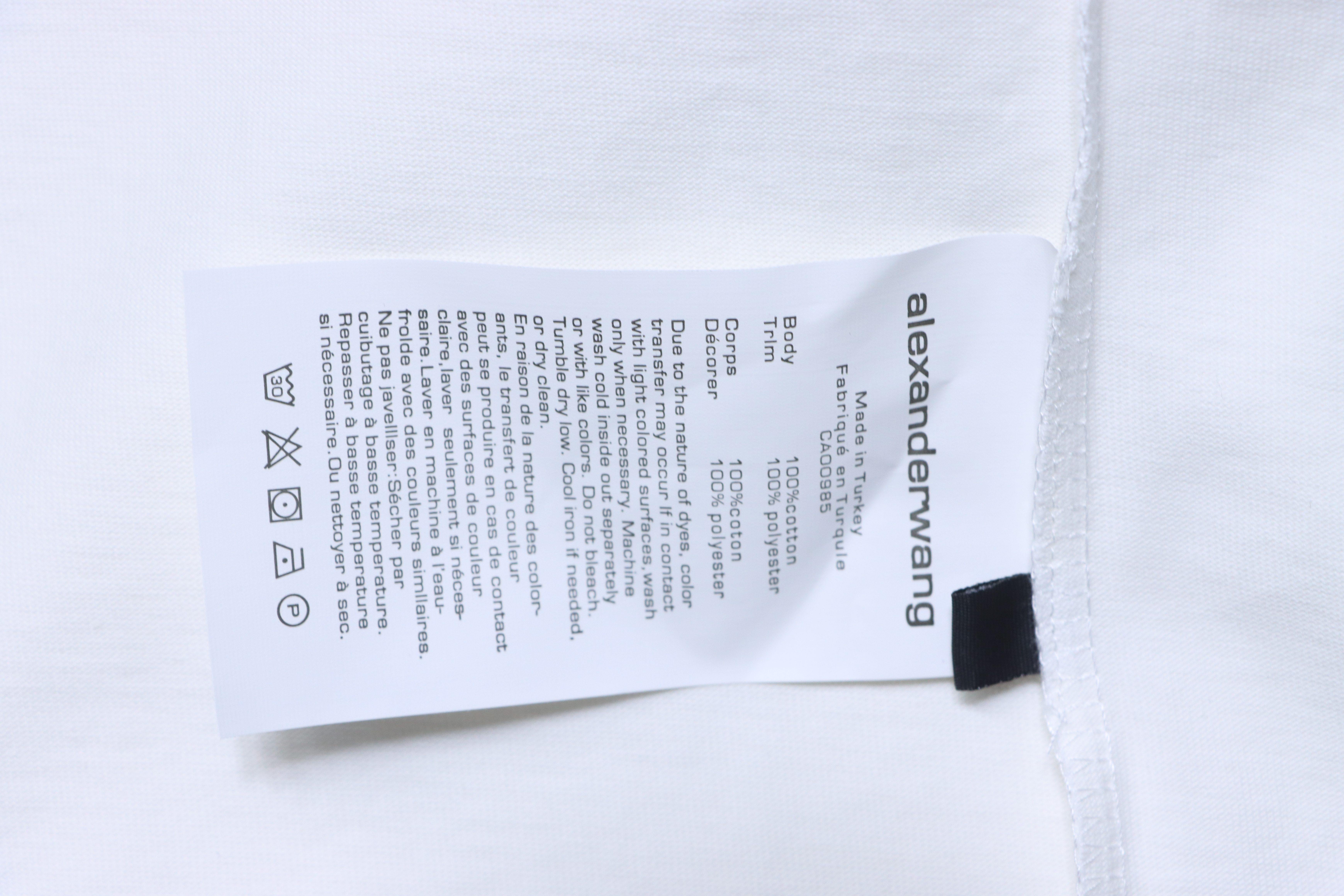 Alexander Wang 26SS Red Letter Short Sleeve T-Shirt