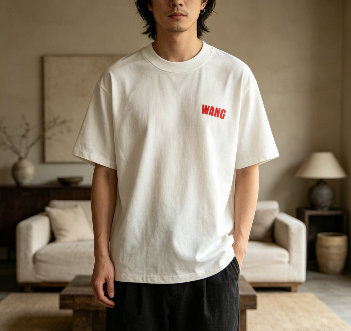 Alexander Wang 26SS Red Letter Short Sleeve T-Shirt