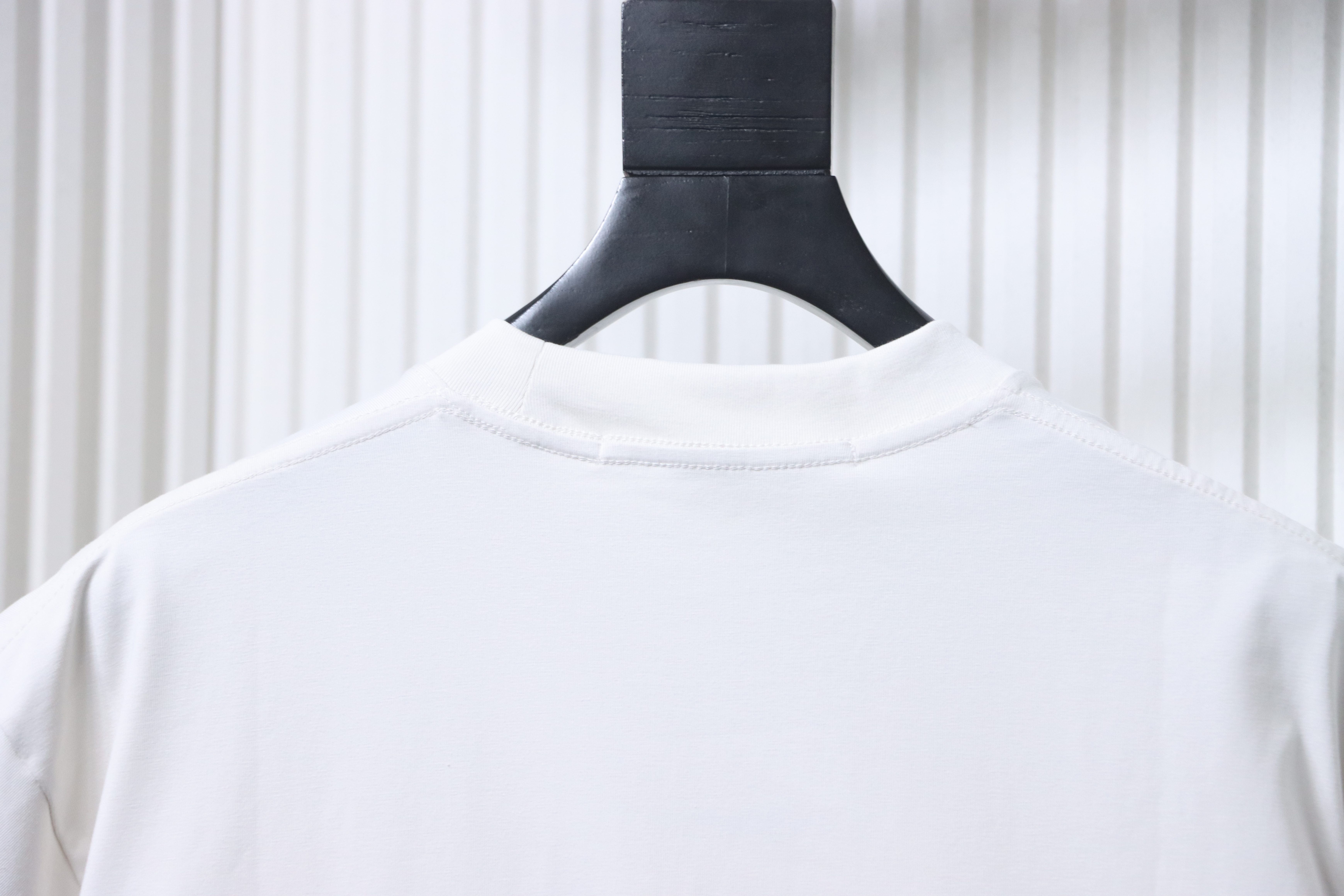 Alexander Wang AW Logo Crystal Letter Human Head Graphic Print Short Sleeve T-Shirt