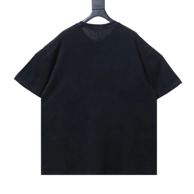 Alexander Wang AW Logo Crystal Letter Human Head Graphic Print Short Sleeve T-Shirt 02