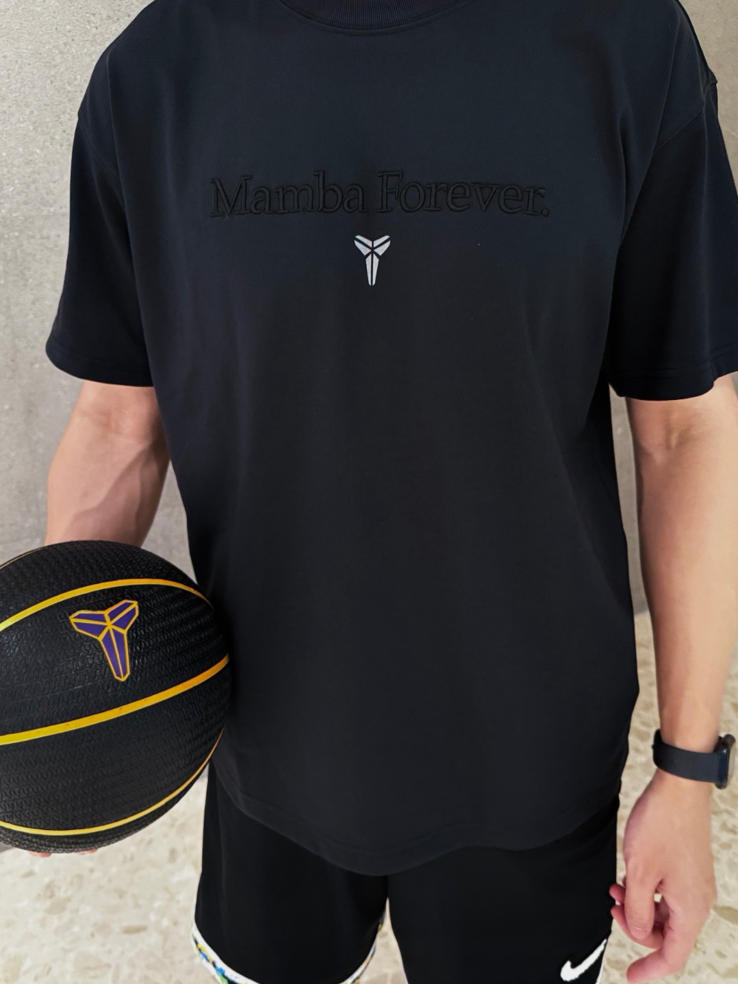 NIKE Mamba Embroidered Black Short Sleeve T-Shirt 