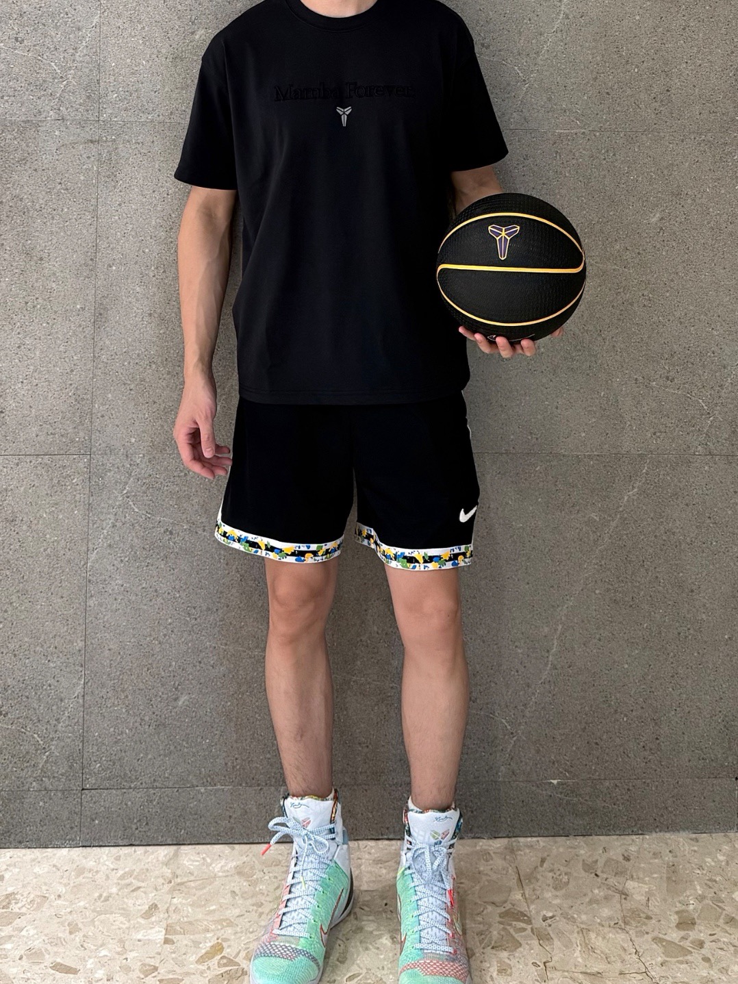 NIKE Mamba Embroidered Black Short Sleeve T-Shirt 