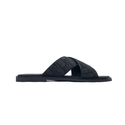 Dior Alias Oblique Black Slippers 02