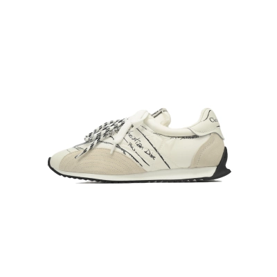 Dior D-Sketch Sneaker White Nylon And Calfskin 01