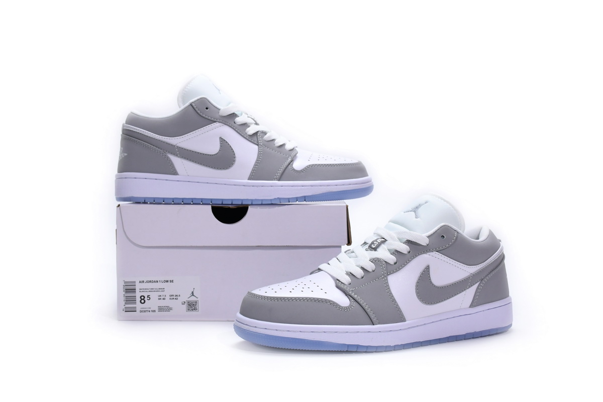Dior x Air Jordan 1 Low Wolf Grey DC0774-105