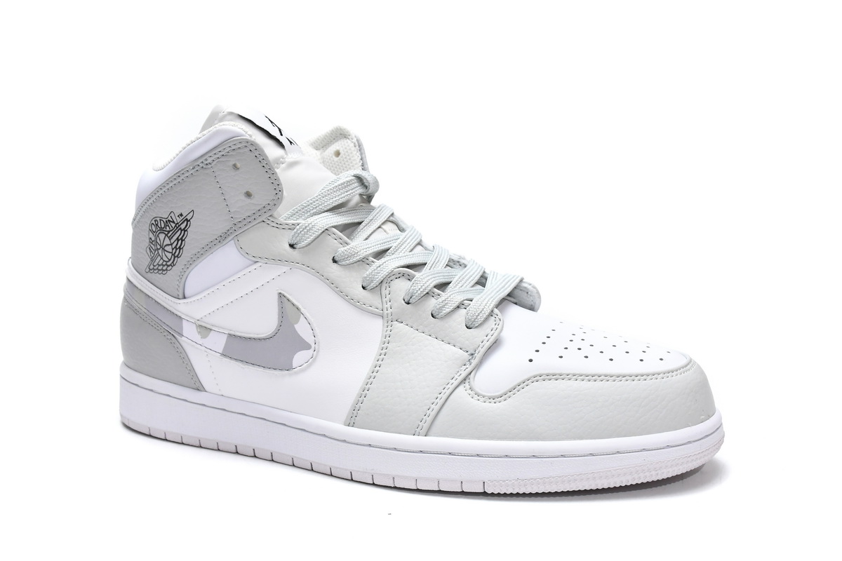 Dior x Air Jordan 1 Mid Grey Camo DC9035-100