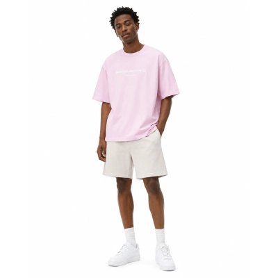 Alexander Wang 26SS Foam Letter Pink Short Sleeve T-Shirt 01