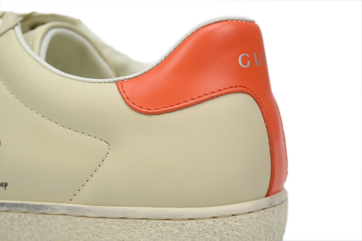 Beige Rat Year Limited GUCCI ACE E Disney Mickey Print Fashion Sneaker