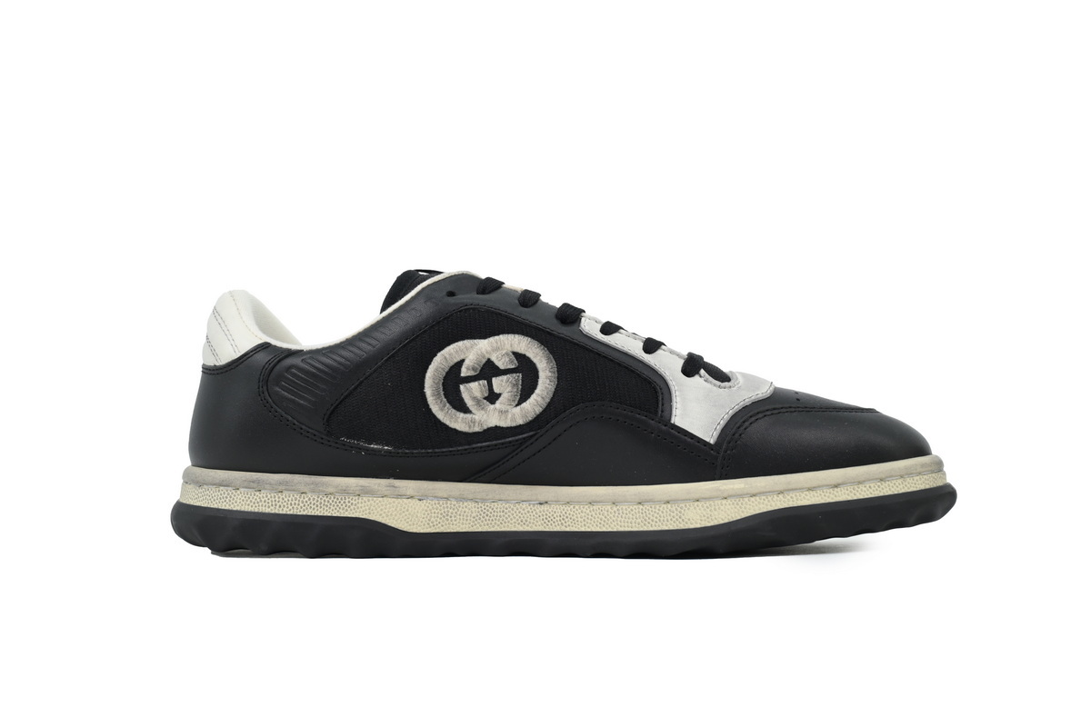 Black Gucci MAC 80 Low-top Lace-up Fashion Sneakers