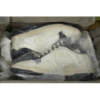 Black White Gucci MAC 80 Low-top Lace-up Fashion Sneakers 02