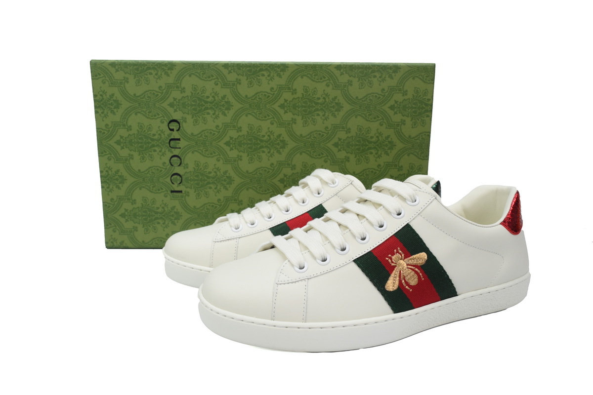 Classic Bee GUCCI ACE E Leather Bee Versatile Fashion Sneaker