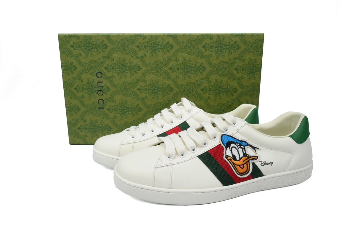Disney Donald Duck GUCCI ACE E Donald Duck Print Casual Fashion Sneaker