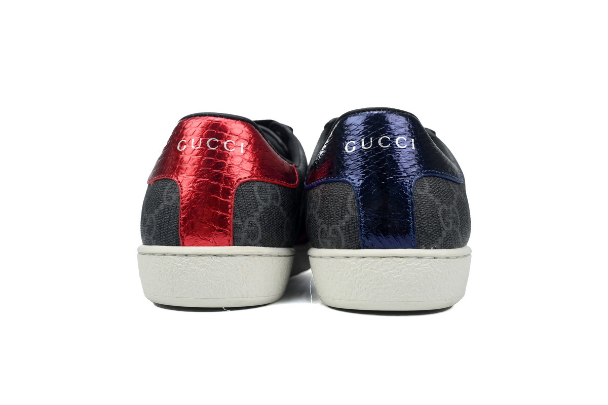 GG Canvas Black GUCCI ACE E GG Supreme Casual Fashion Sneaker