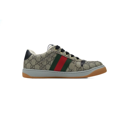 GG Canvas Gucci Screener Low-top Lace-up Fashion Sneakers 02