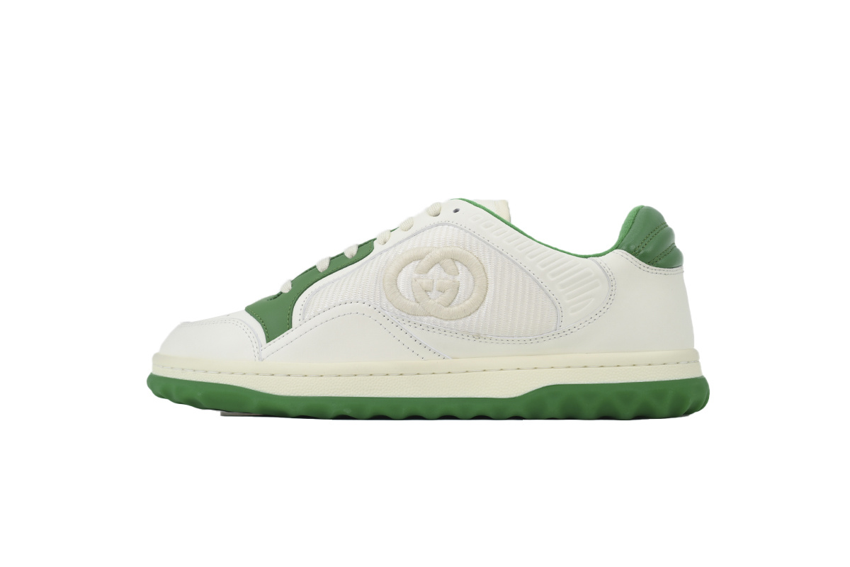 Green Gucci MAC 80 Low-top Lace-up Fashion Sneakers