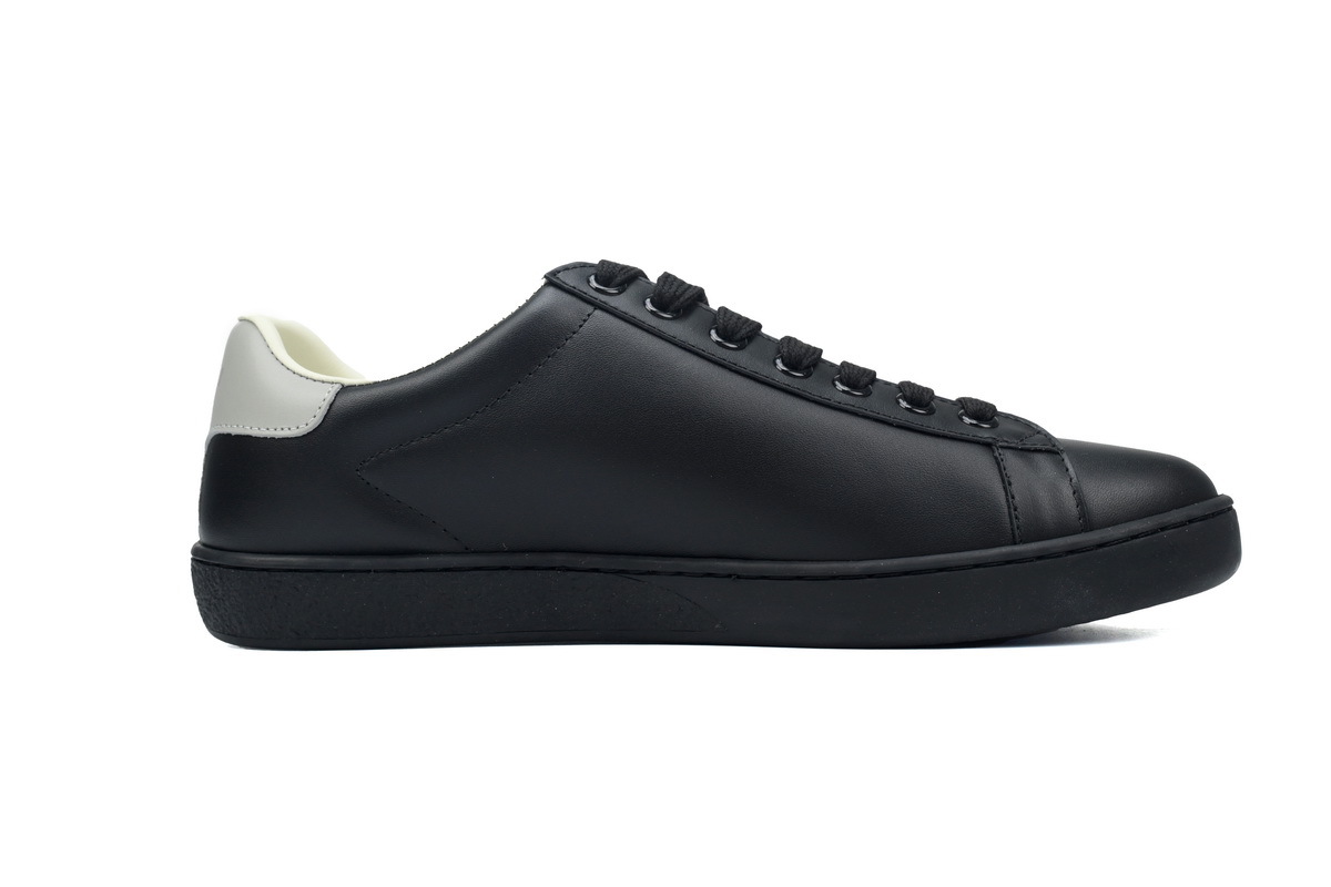 Grey Black Perforated GUCCI ACE E Interlocking G Casual Fashion Sneaker