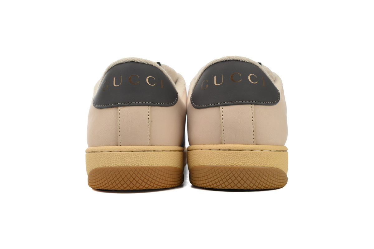 Grey Blue Gucci Screener Low-top Lace-up Fashion Sneakers