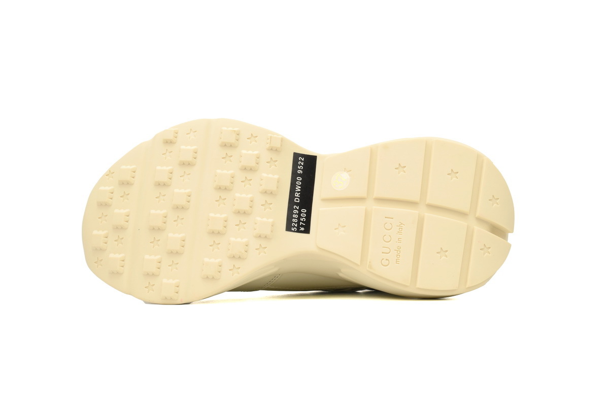 Kai x Gucci Rhyton Bear Print Round Toe Lace-up Sneaker