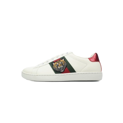 Tiger Year Limited GUCCI ACE E Cowhide Tiger Head Embroidery Casual Fashion Sneaker 01