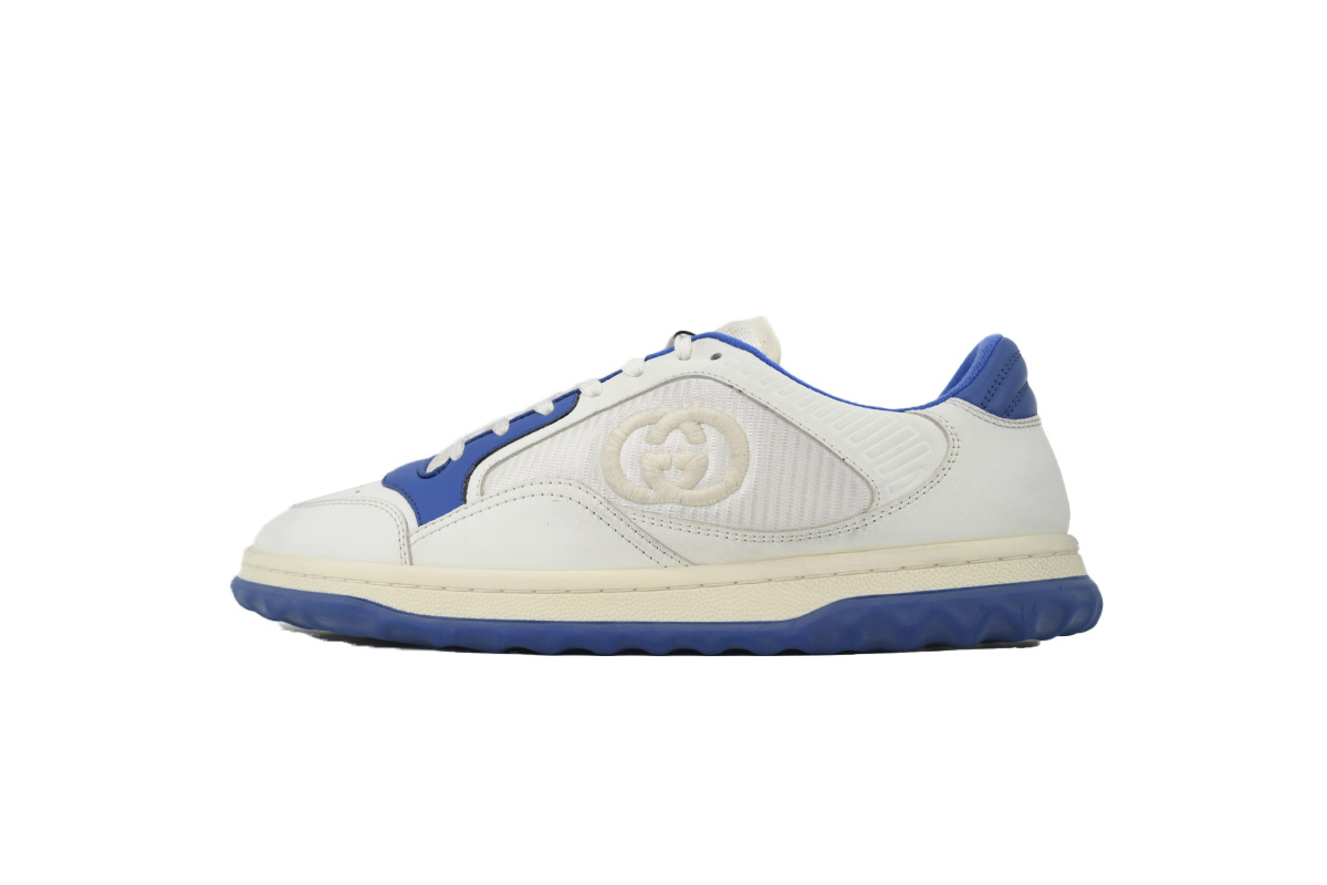 White Blue Gucci MAC 80 Low-top Lace-up Fashion Sneakers