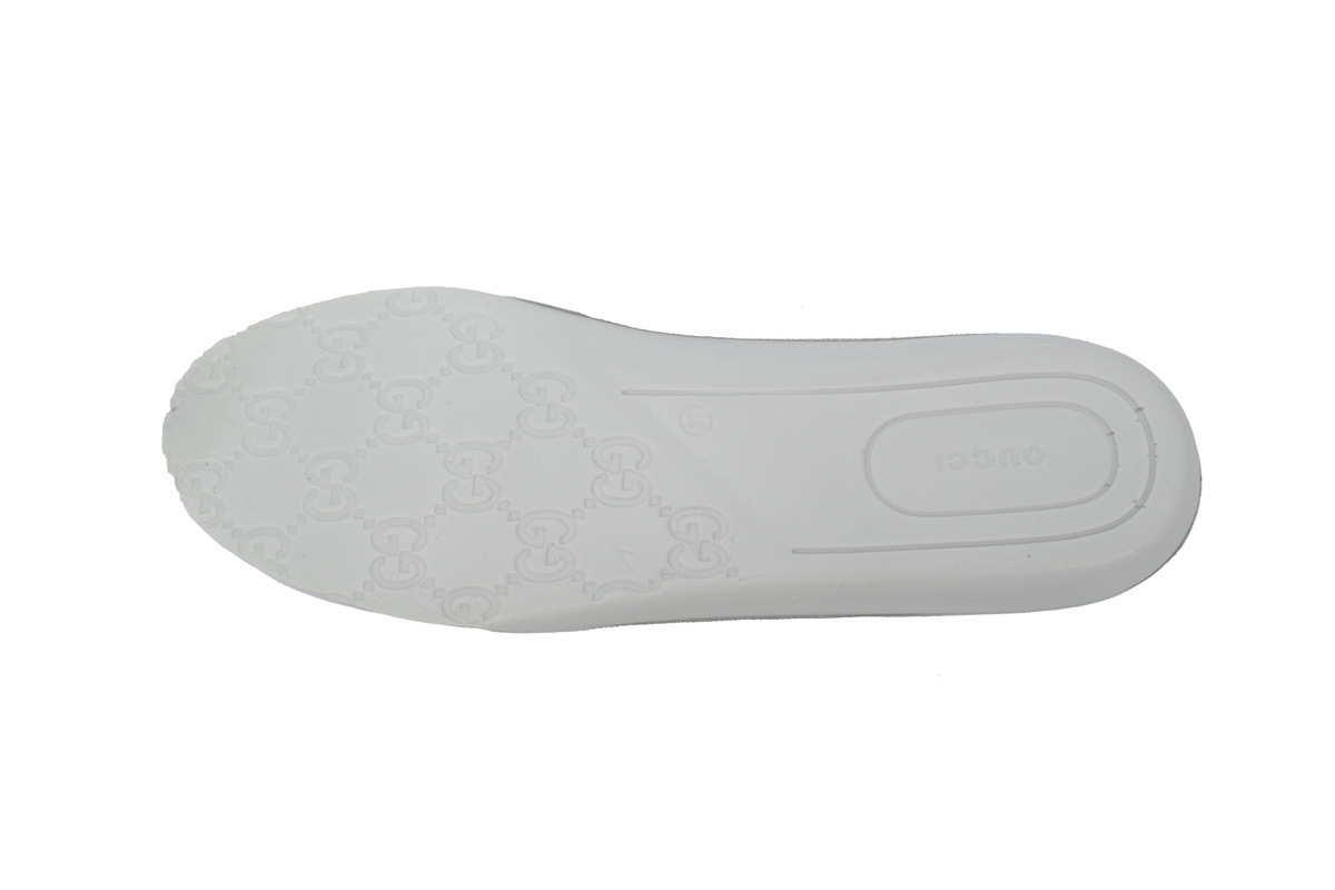 White Gold Bee GUCCI ACE E Small Bee Casual Fashion Sneaker