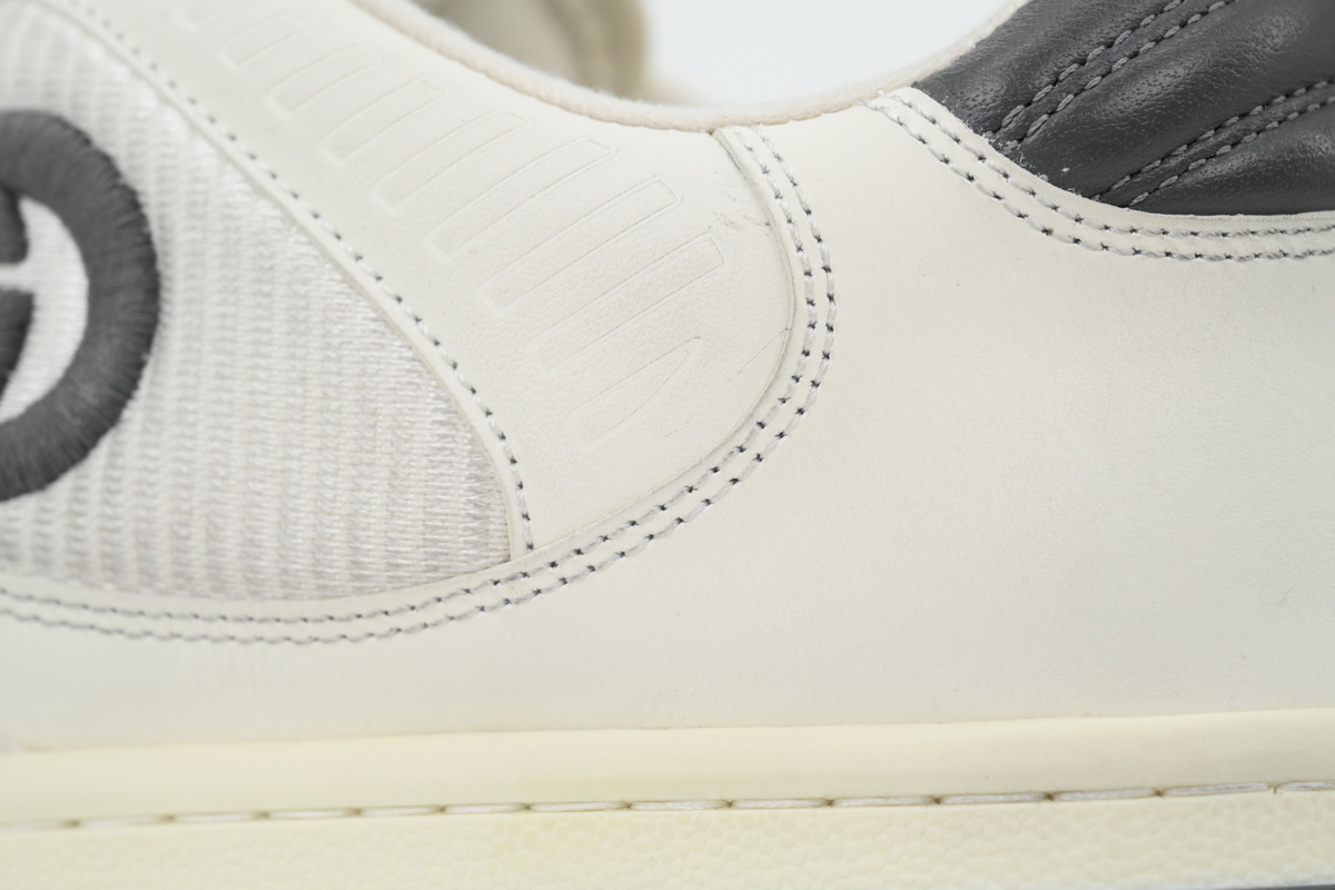 White Grey Gucci MAC 80 Low-top Lace-up Fashion Sneakers