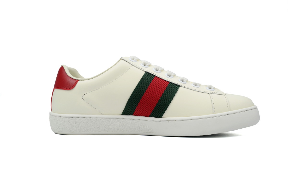 White Leaf GUCCI ACE E Cherry Pattern Fashion Sneaker