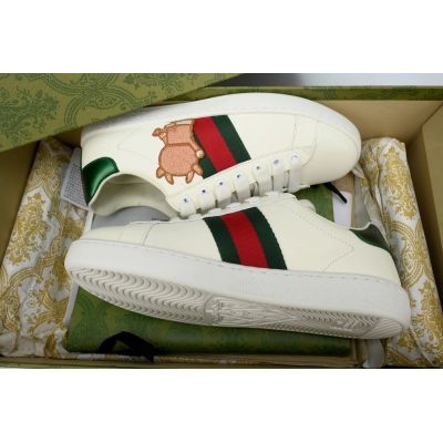 White Ox Year Limited GUCCI ACE E Doraemon Cowhide Fashion Sneaker 02