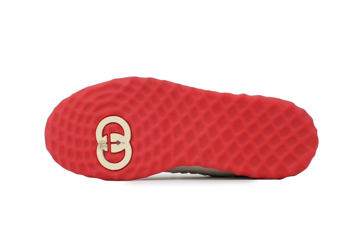 White Red Gucci MAC 80 Low-top Lace-up Fashion Sneakers