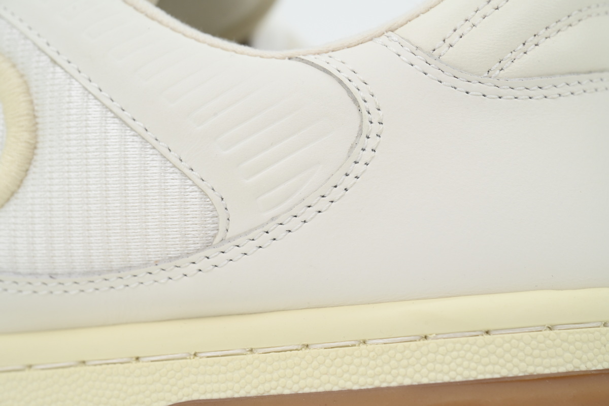 White Yellow Gucci MAC 80 Low-top Lace-up Fashion Sneakers