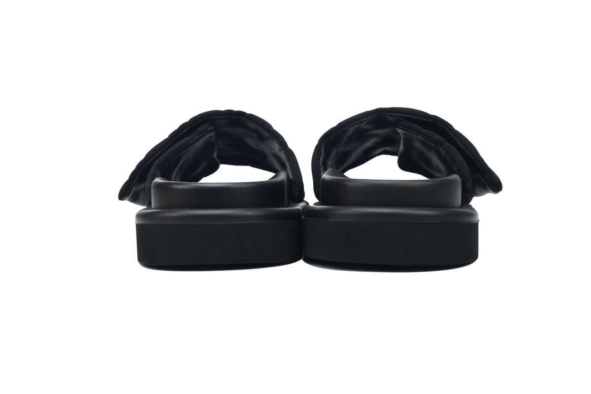  Black Relief LOUIS VUITTON Velcro Pool Slides Pool Pillow Comfort