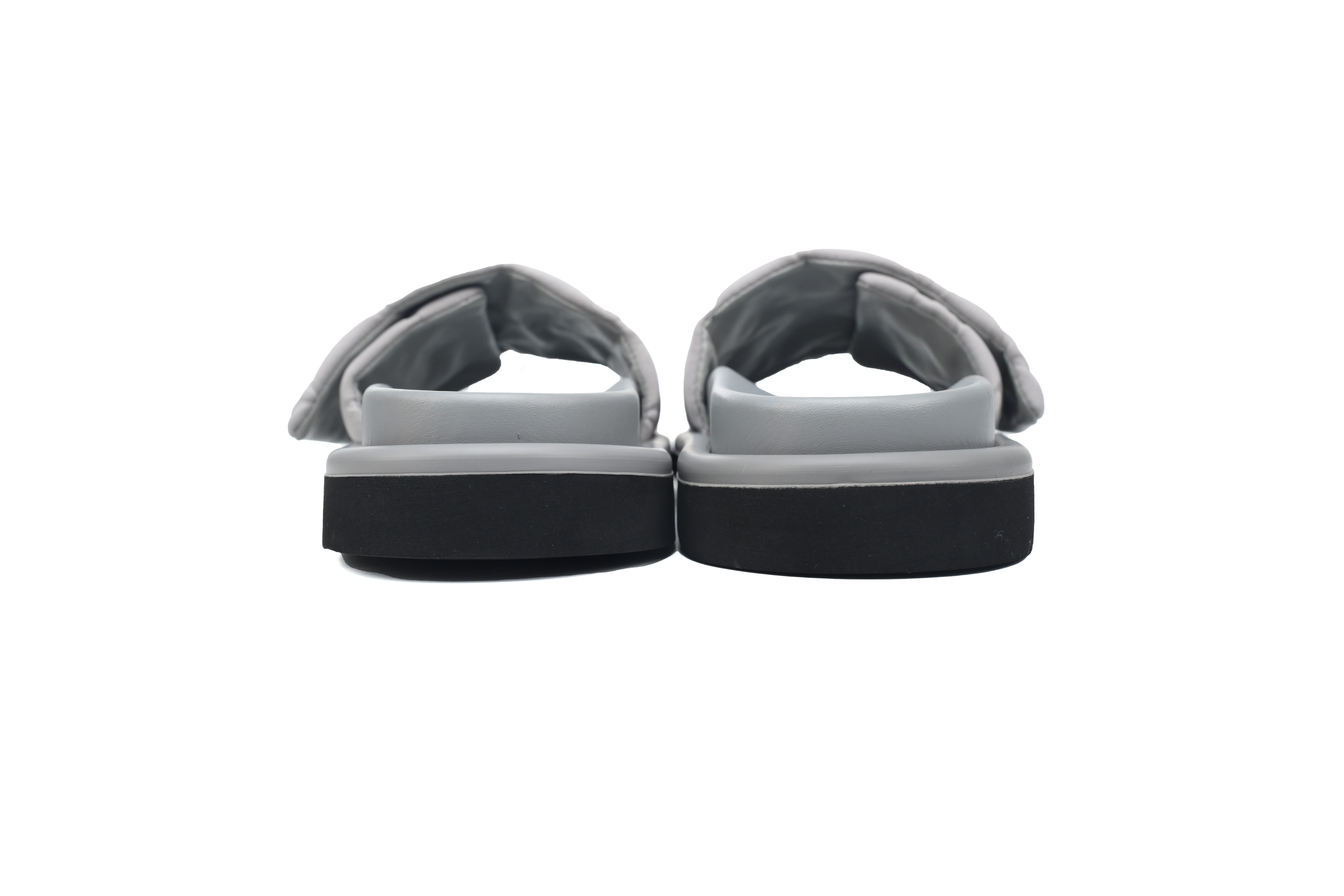  Gray LOUIS VUITTON Velcro Pool Slides Pool Pillow Comfort
